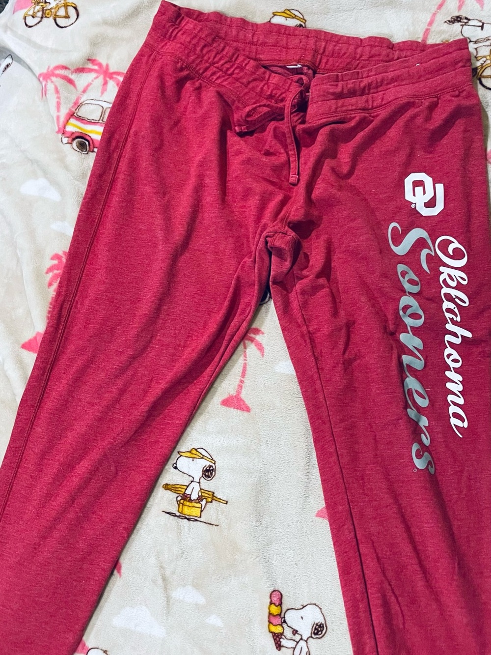 Fanatics Crimson Oklahoma Sooners Jogger Pants